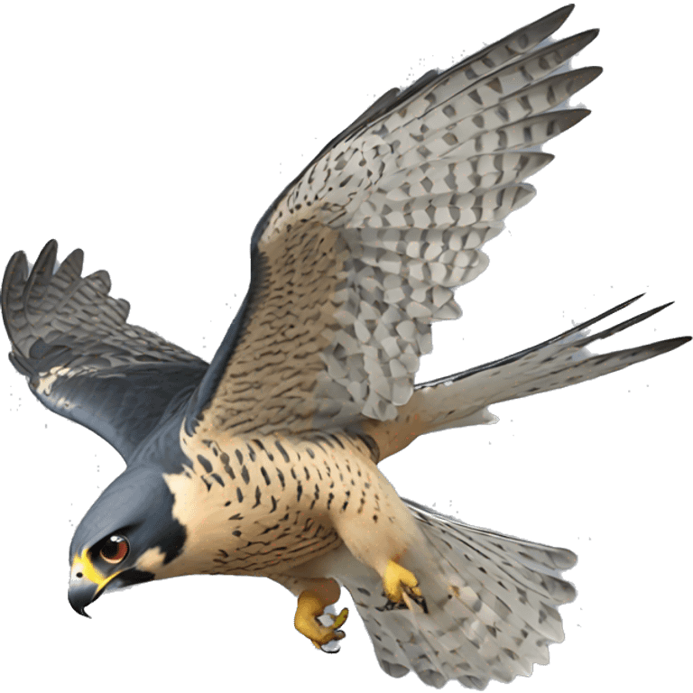 peregrine falcon flying emoji