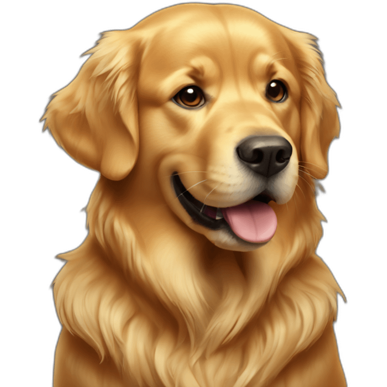 golden retriever shitting emoji