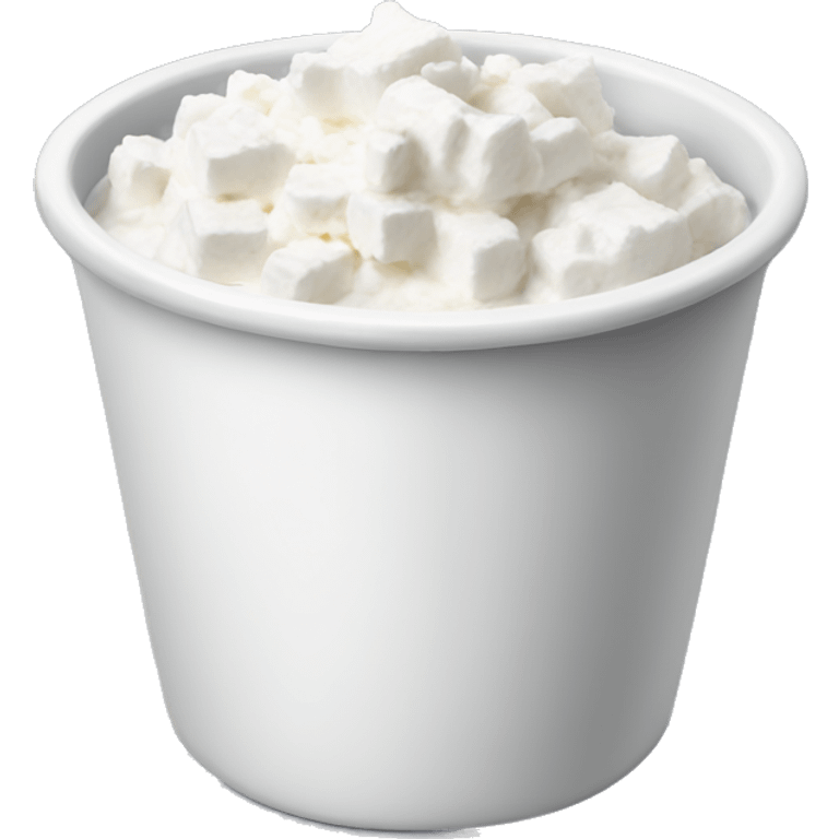 Cottage cheese in a cup emoji