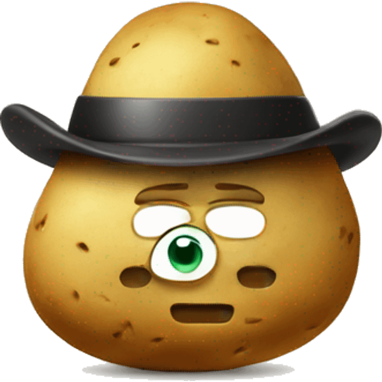 potato with hat emoji