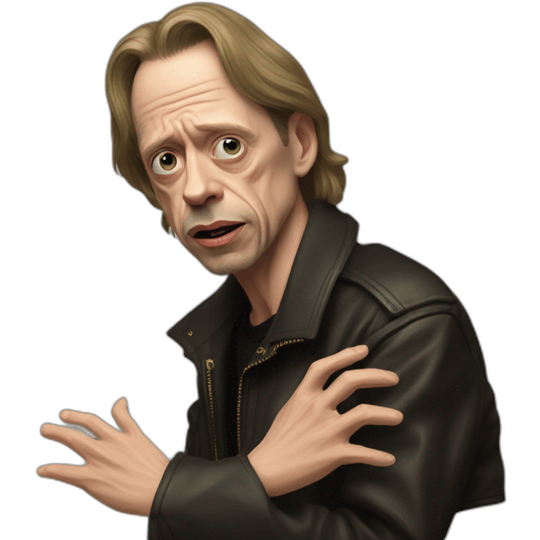 Steve buscemi qui écoute du metal emoji