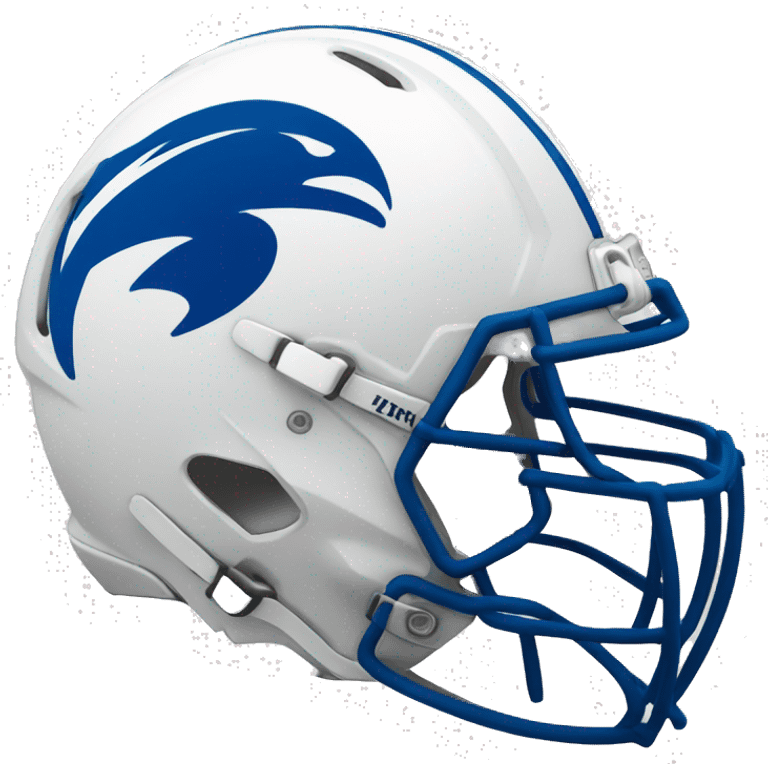 blue and white football helmet emoji