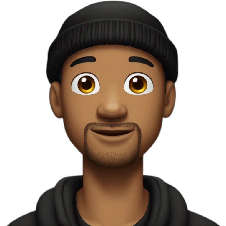 will smith with black beanies emoji