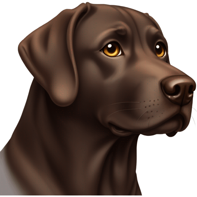 Chocolate lab emoji