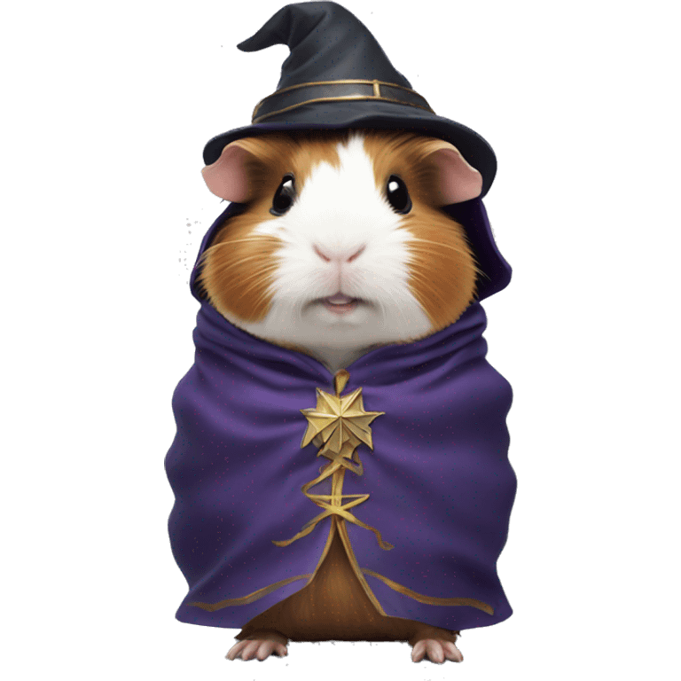 guinea pig with wizard clothes on emoji