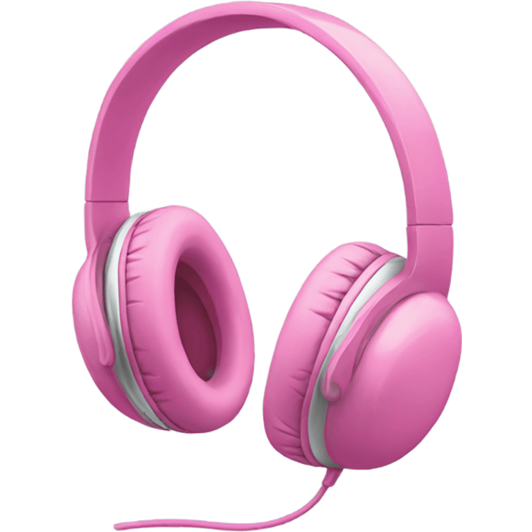 Pink headphones  emoji