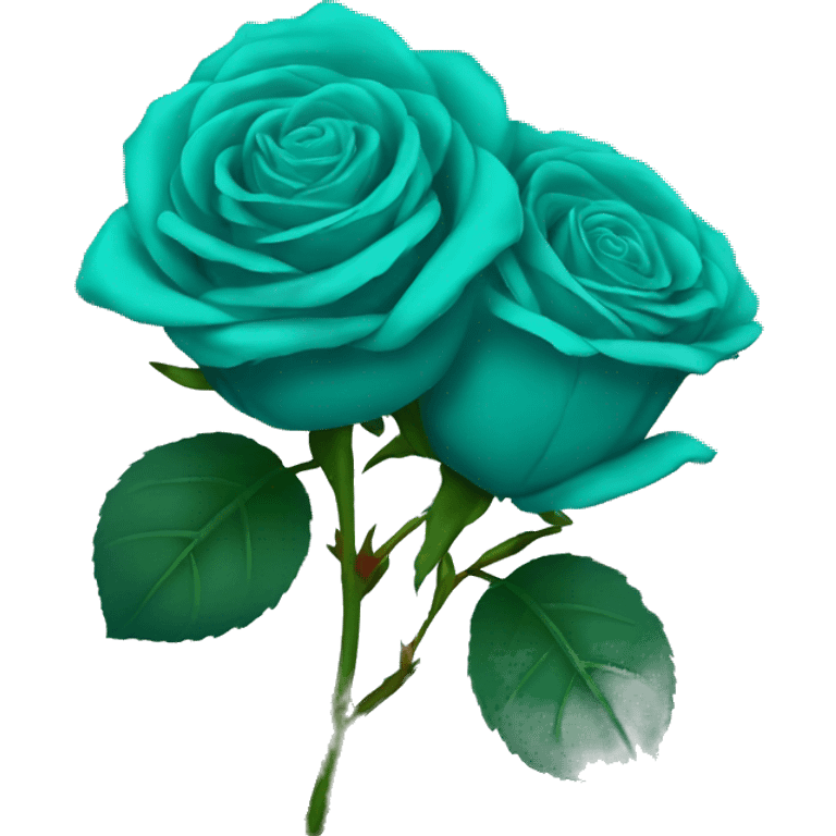 Teal Roses emoji