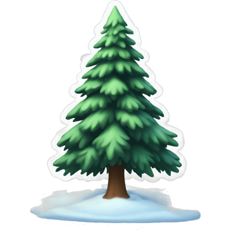 spruce in the snow emoji