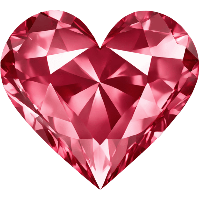 Heart shaped 56-carat red diamond emoji