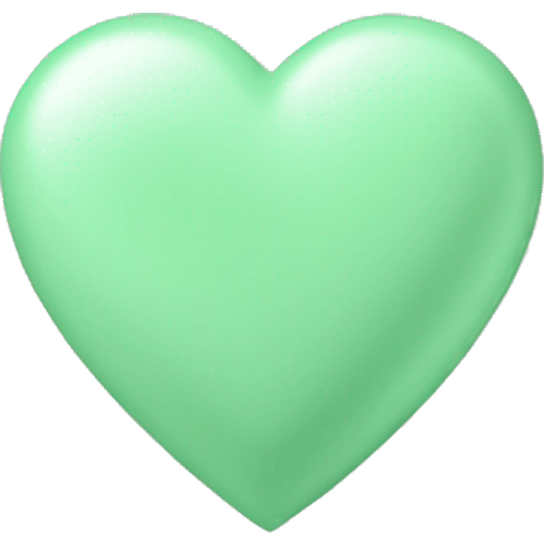 Pastel green heart emoji