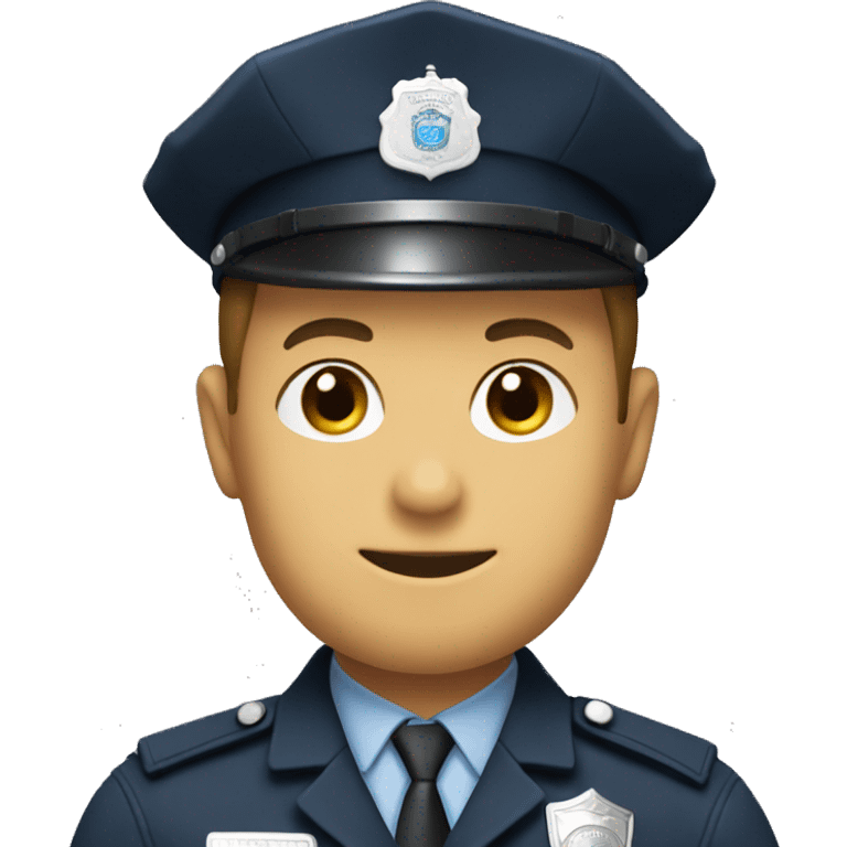 policeman with a pii sign emoji