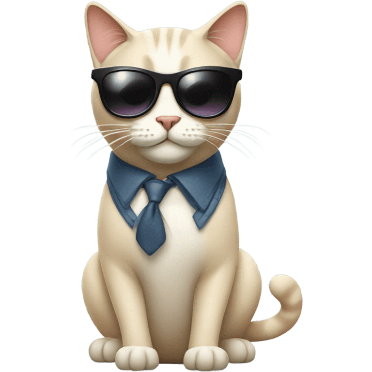 Cat with sunglasses emoji