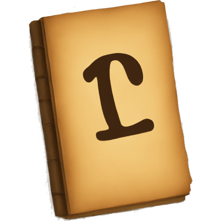 No.1 written on book emoji