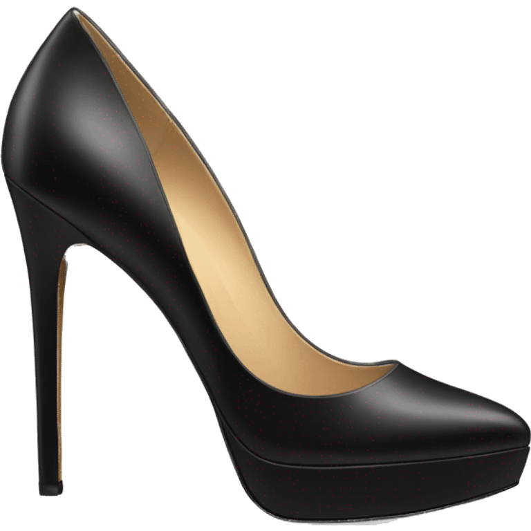 platform black heels emoji