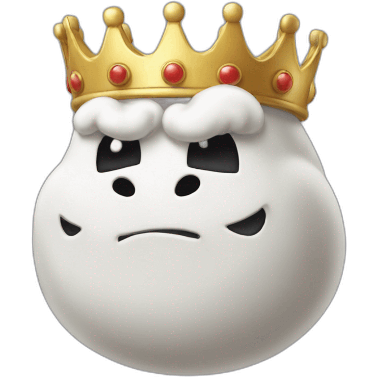 King Boo from Mario sad emoji