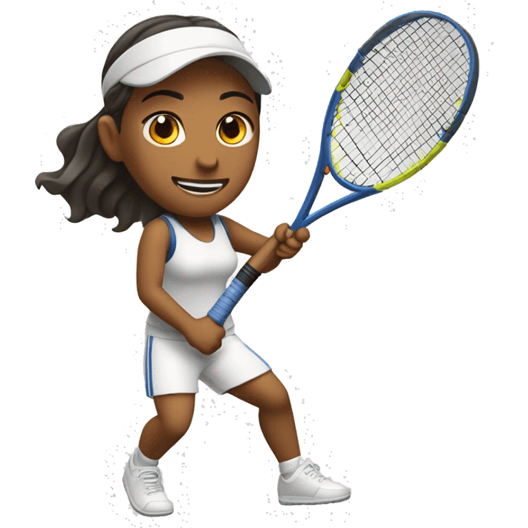 una persona daltónica jugando tenis emoji