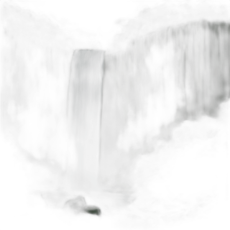 waterfall-film-up-drawing-style emoji