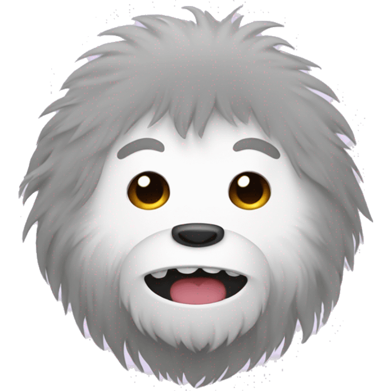 Cute kawaii yeti emoji