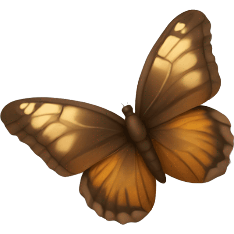 Brown butterfly emoji