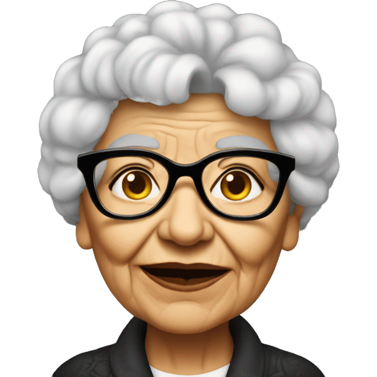 My grandma as a gangster emoji