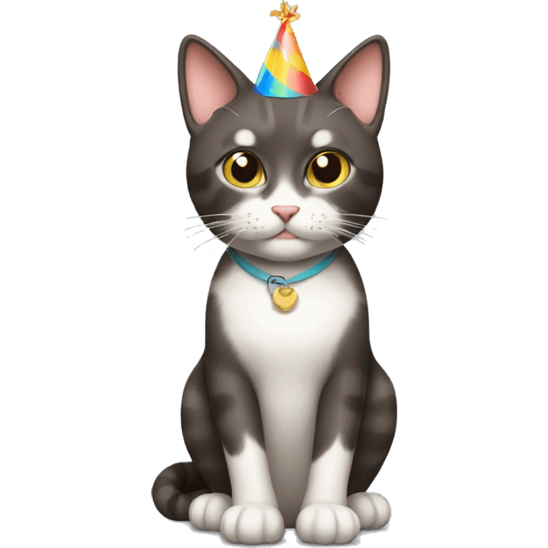 Birthday cat emoji