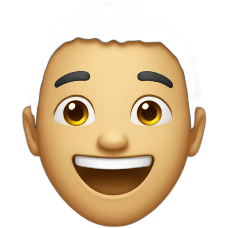 realistic face laughing their ass off looking slightly to the side emoji