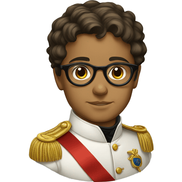 young napoleon with glasses emoji