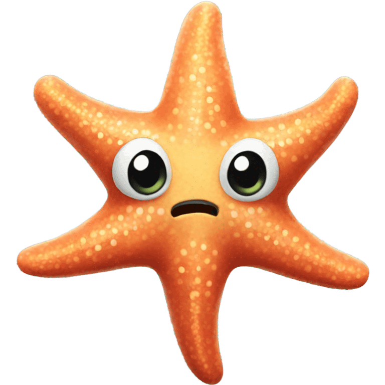 Scary starfish emoji