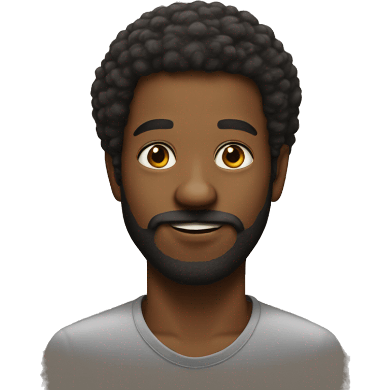 afro and facial hair portrait emoji