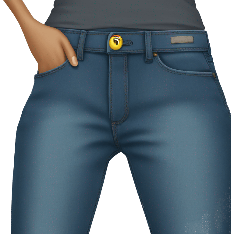 Low waist, boot cut jeans emoji