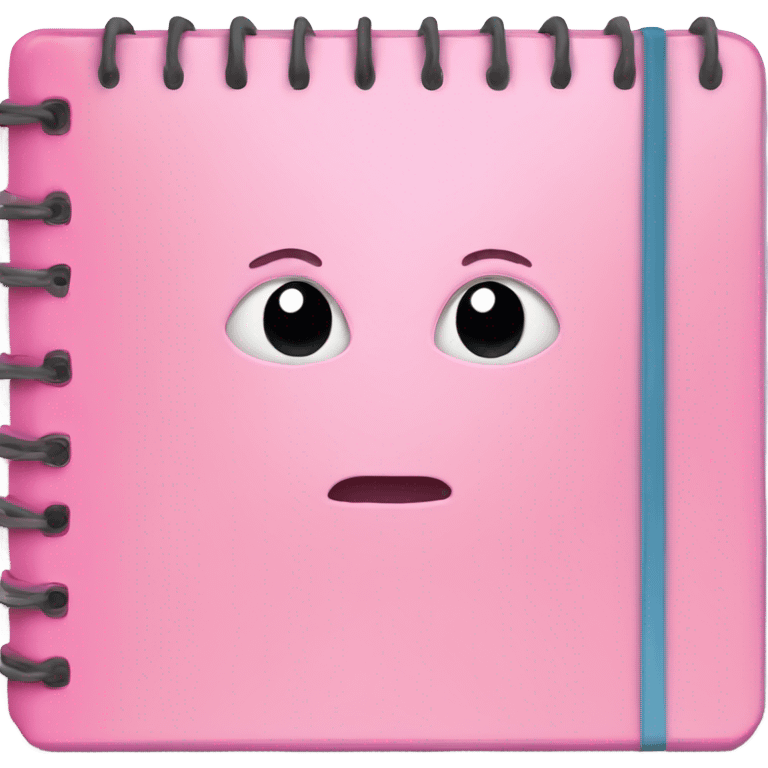 pink notebook emoji