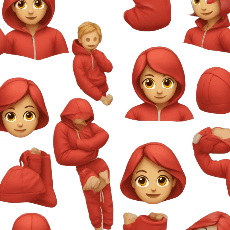 Children's red tracksuit emoji