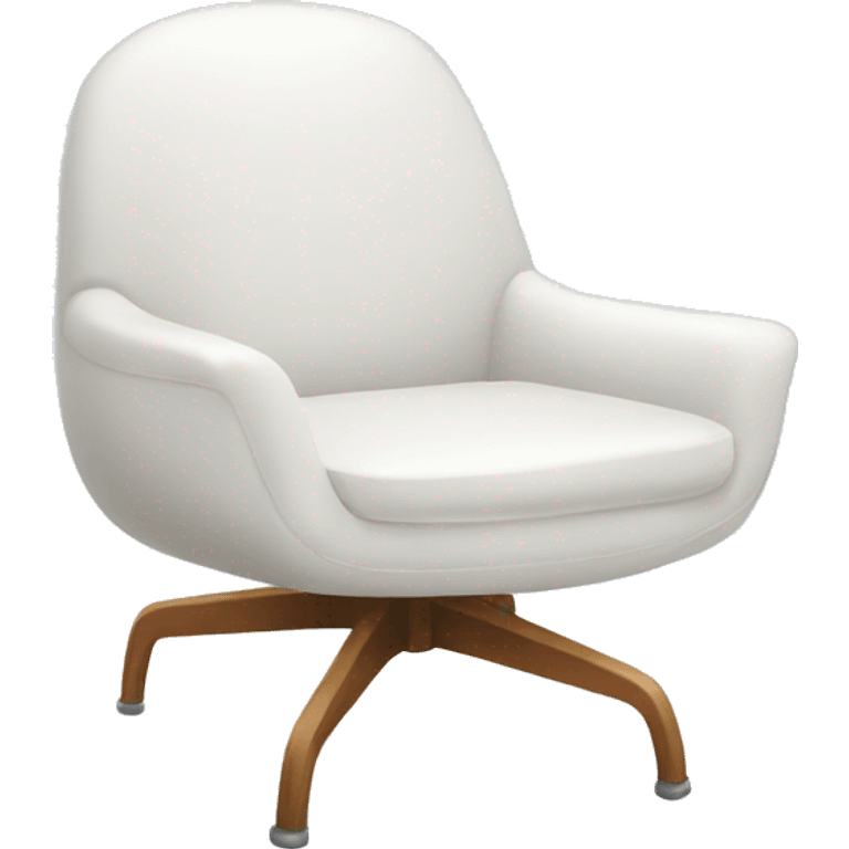 White modern chair emoji