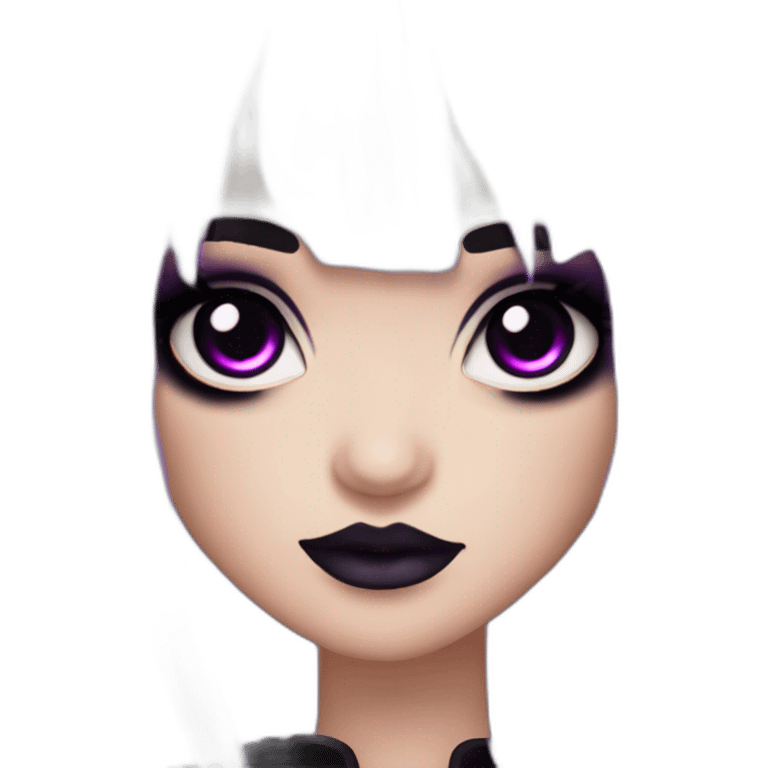 Elissabat-lightpinkskin-with-bangs-long-hair-dark-plumpurple-and-black-vampire-goth-makeup-pinkeyes-romanticgothcloses- emoji