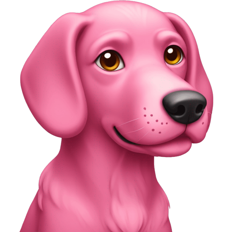 pink dog emoji