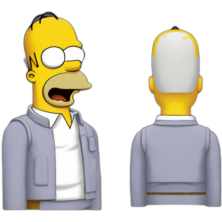 Homer Simpson 8 bit art emoji