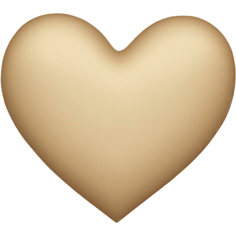 Beige heart  emoji