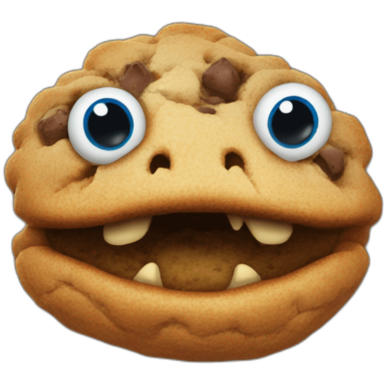 cookie monster tyrannosaurus rex hybrid emoji