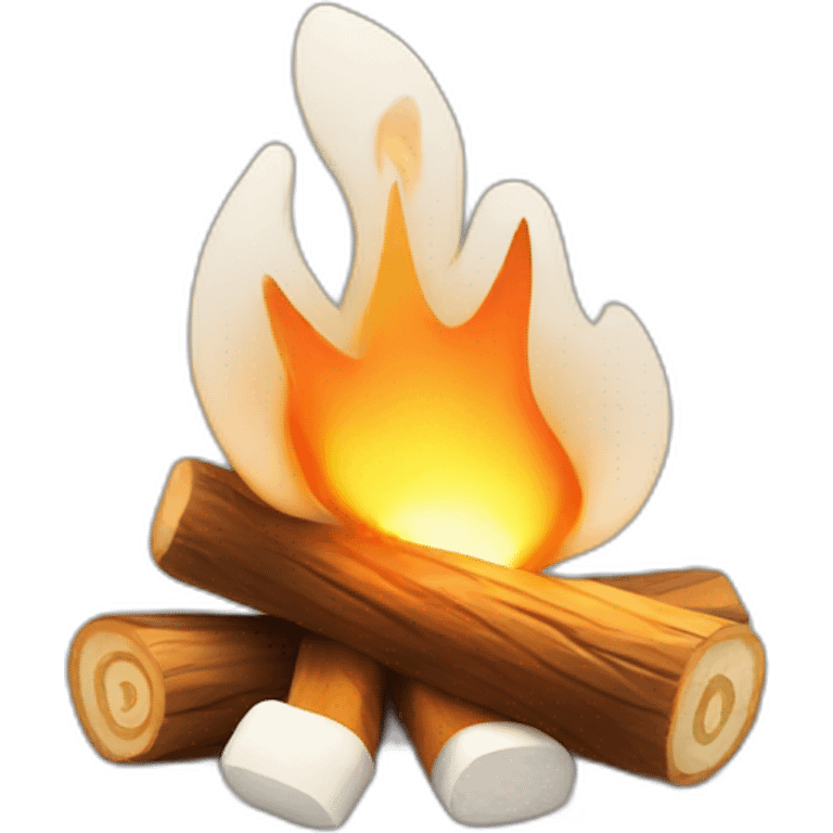 campfire and marshmallows emoji