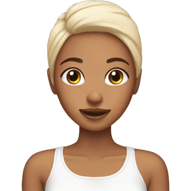 Girl doing skincare emoji