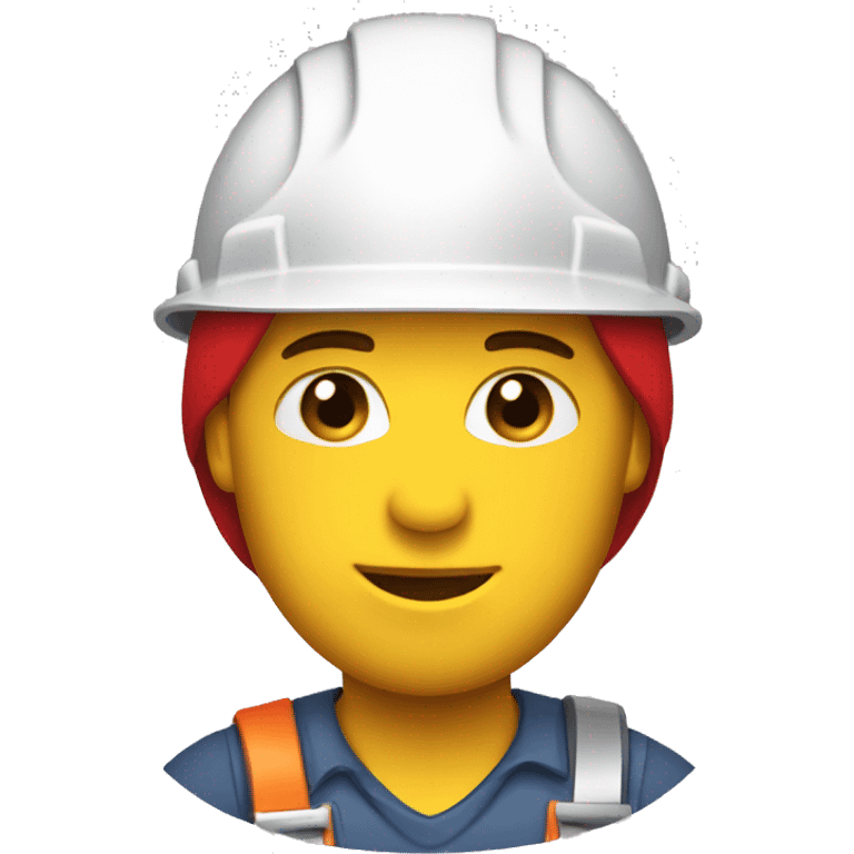 Construction worker red helmet emoji