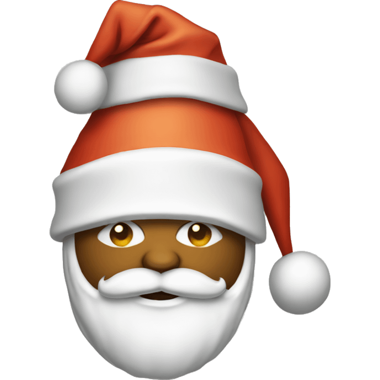 Basketball Santa hat emoji