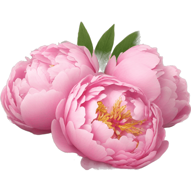 Pink peonies bouquet  emoji