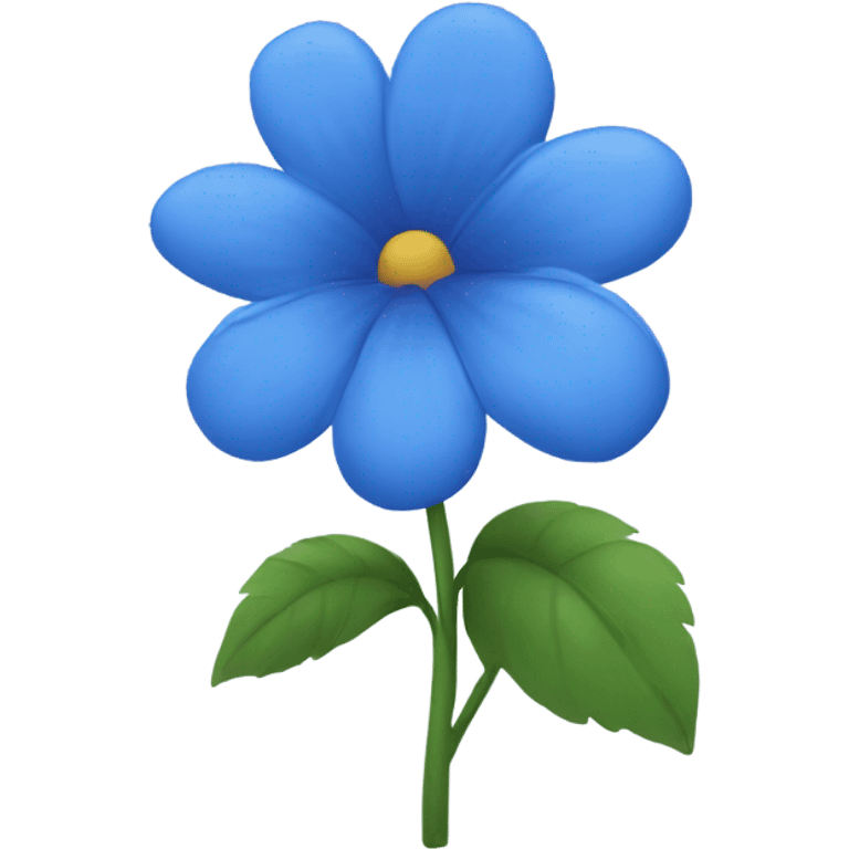 Blue flower emoji