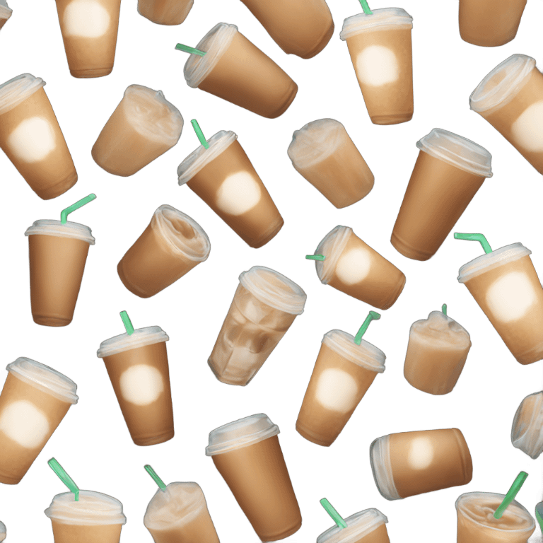 Iced coffee emoji