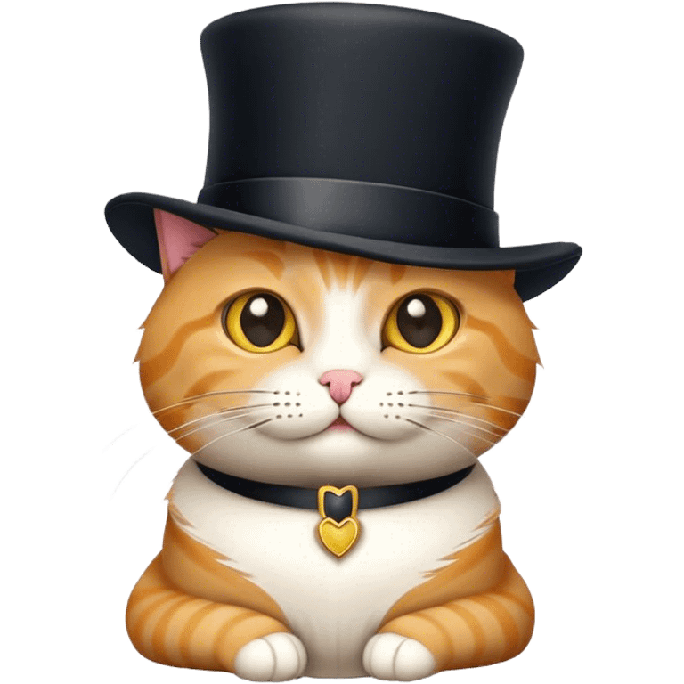 cat with a tophat emoji