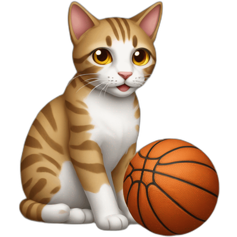 cat basketball emoji