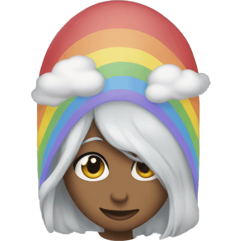 coeur arc en ciel emoji