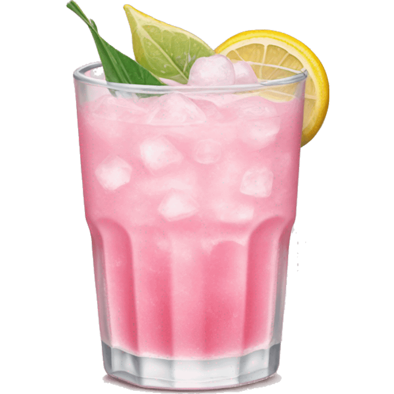 pink Paloma drink ice salt  emoji