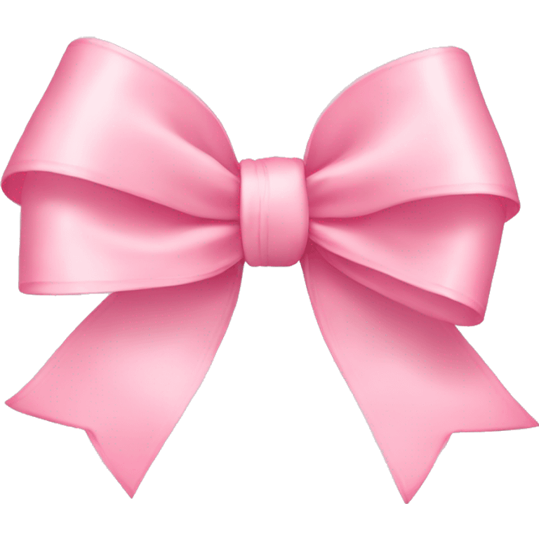 light pink ribbon bow emoji